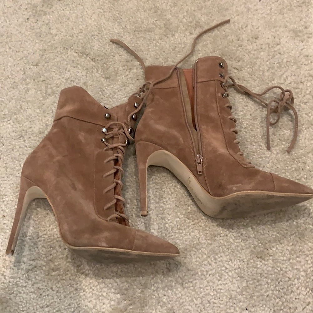 Jeffrey Campbell lace up booties